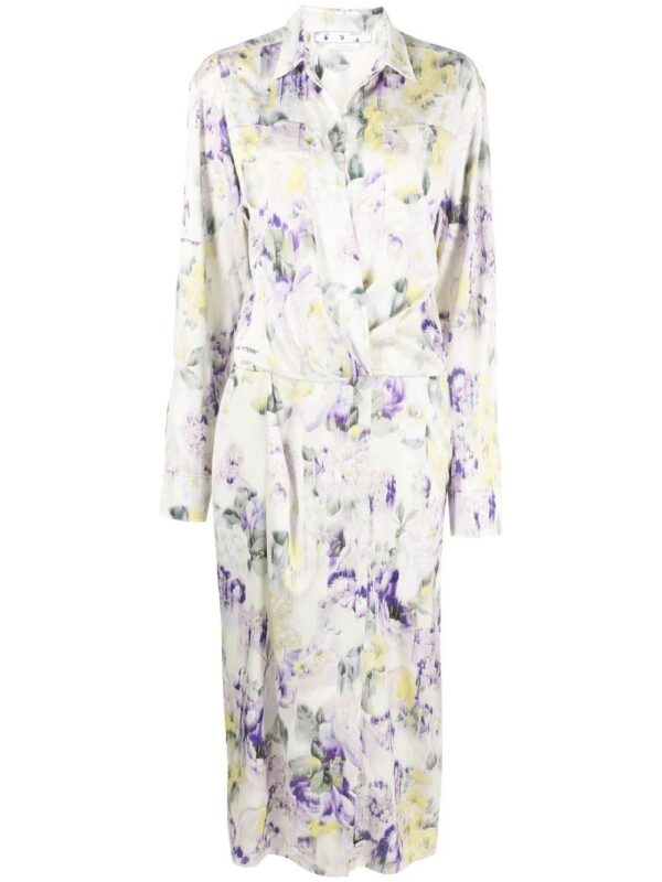 Off-White  floral-print dress