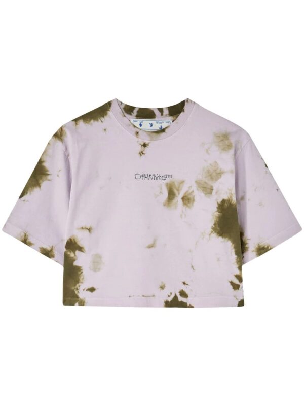 Off-White  tie-dye cropped top