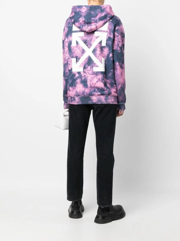 Off-White  Arrows-motif tie-dye hoodie - Image 2