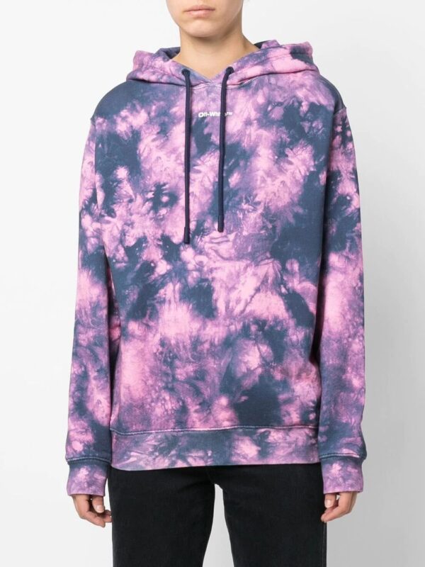 Off-White  Arrows-motif tie-dye hoodie - Image 3