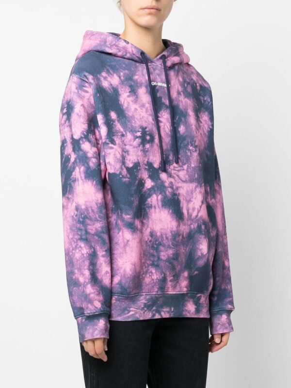 Off-White  Arrows-motif tie-dye hoodie - Image 4