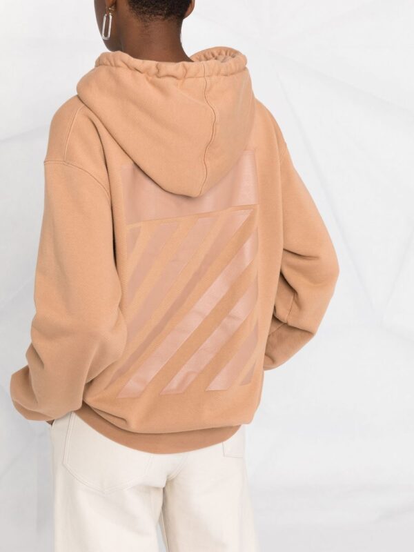 Off-White  diagonal striped hooded sweatshirt - Image 3