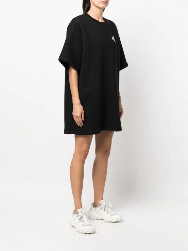 Off-White  Painted Arrows motif snap-fastening T-shirt dress - Image 4