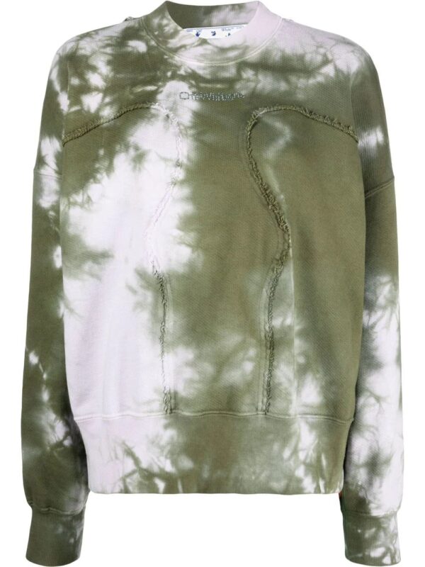 Off-White  tie-dye crew-neck sweatshirt