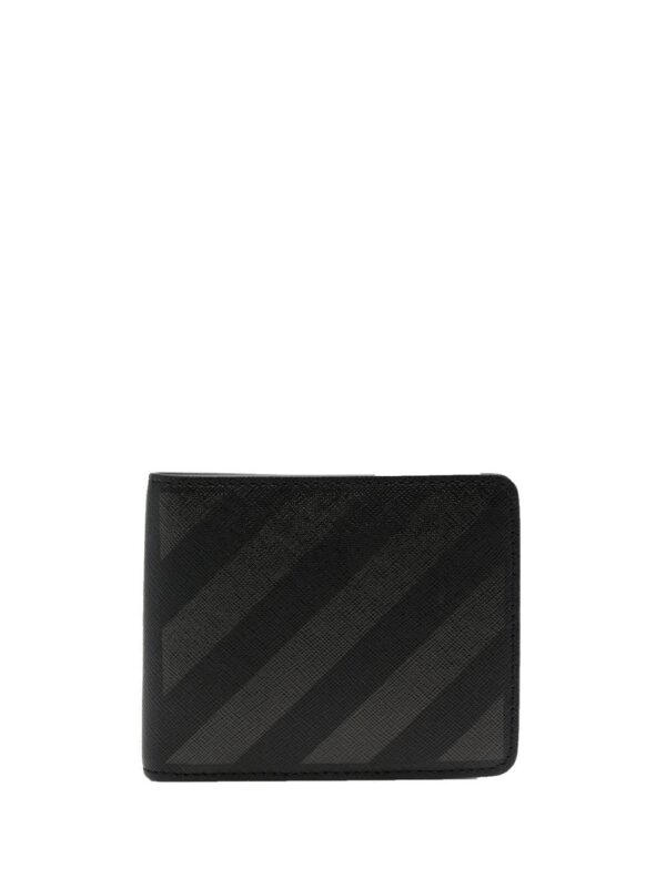 Off-White  Diag-stripe leather wallet