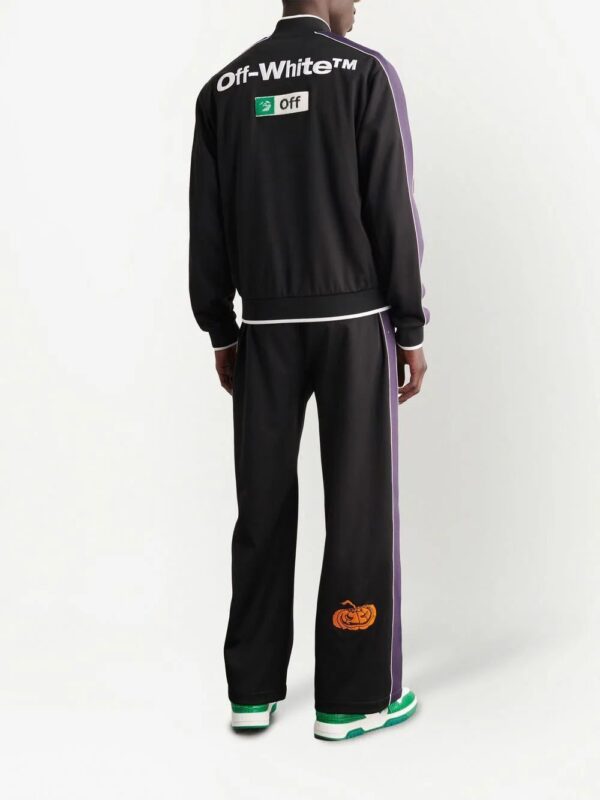 Off-White  embroidered-logo zipped track jacket - Image 4