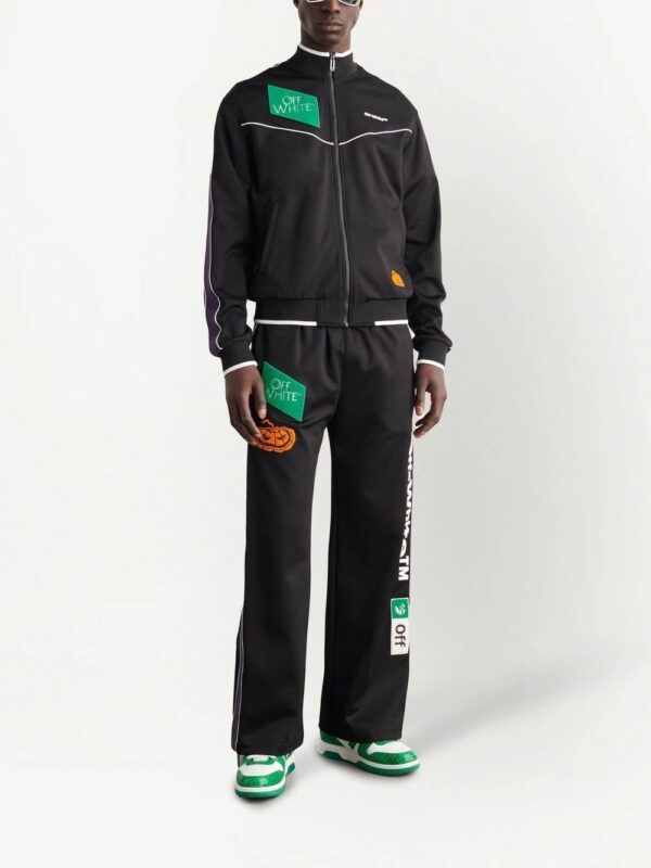 Off-White  embroidered-logo zipped track jacket - Image 2