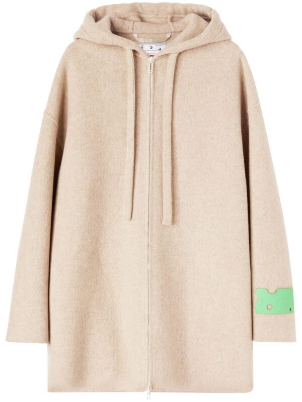 Off-White  hooded zip-up jacket
