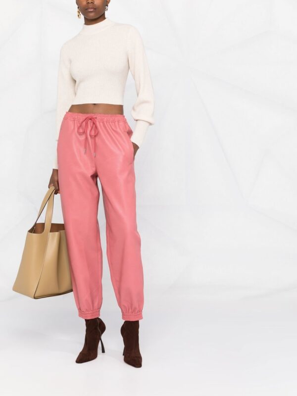 Stella McCartney  faux-leather tapered trousers - Image 2