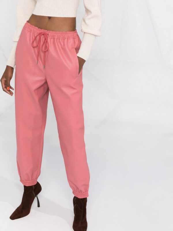 Stella McCartney  faux-leather tapered trousers - Image 3
