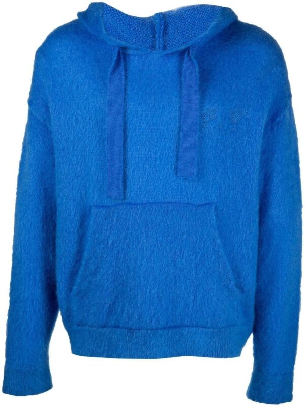 Off-White  Arrows mohair hoodie