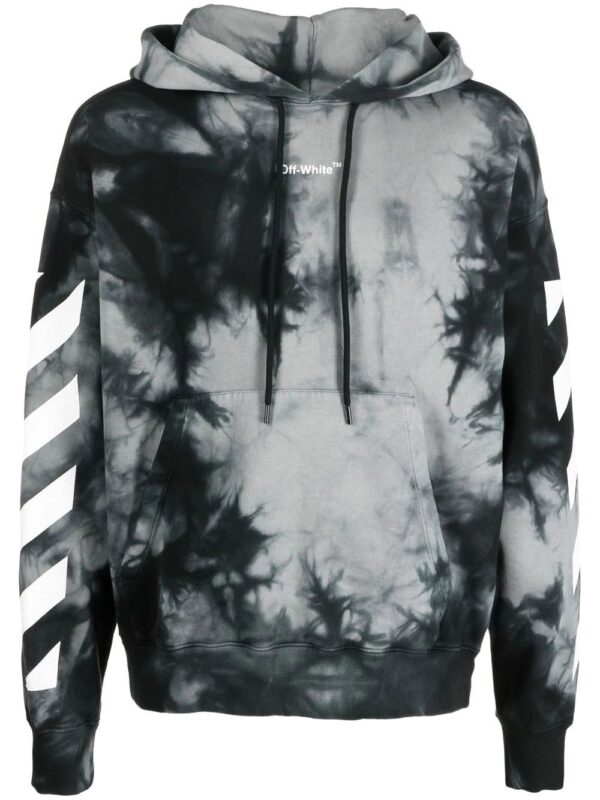 Off-White  Arrow tie-dye print hoodie