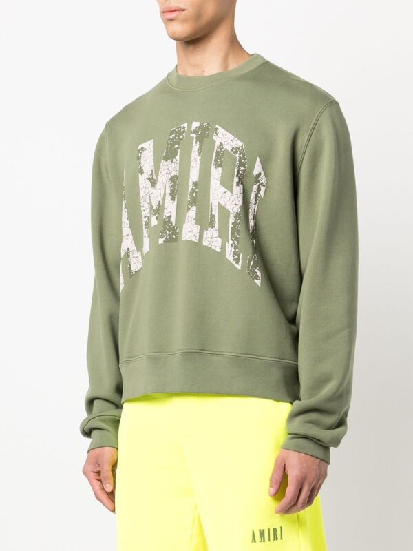 AMIRI  distressed logo-print sweatshirt - Image 3