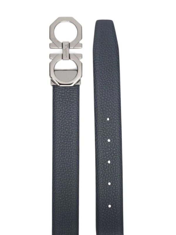 Ferragamo logo-plaque leather belt - Image 2