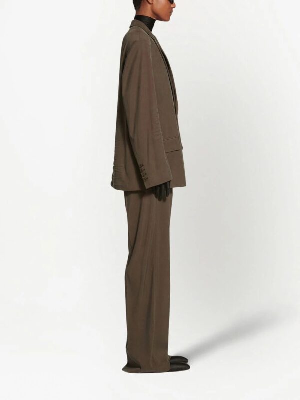 Balenciaga  wrinkled-detailing oversized blazer - Image 3