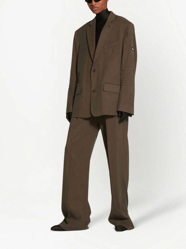 Balenciaga  wrinkled-detailing oversized blazer - Image 2