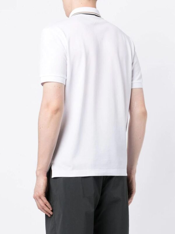 BOSS  embossed-logo cotton polo shirt - Image 4