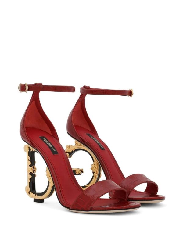 Dolce & Gabbana  DG barocco-heel sandals - Image 2