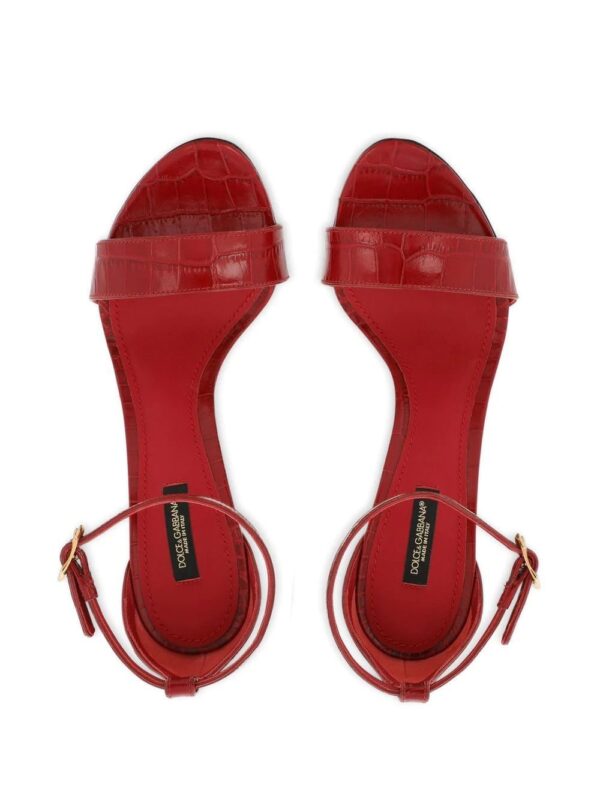 Dolce & Gabbana  DG barocco-heel sandals - Image 4
