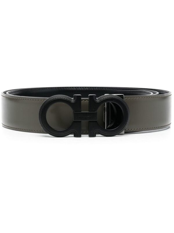 Ferragamo logo-buckle leather belt