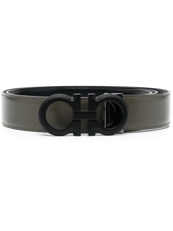 Ferragamo logo-buckle leather belt