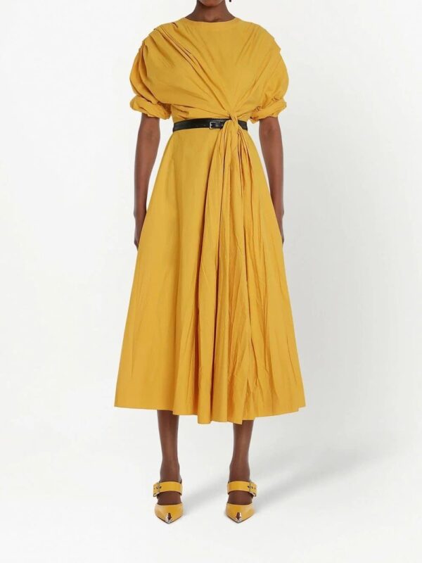 Alexander McQueen  draped midi dress - Image 2