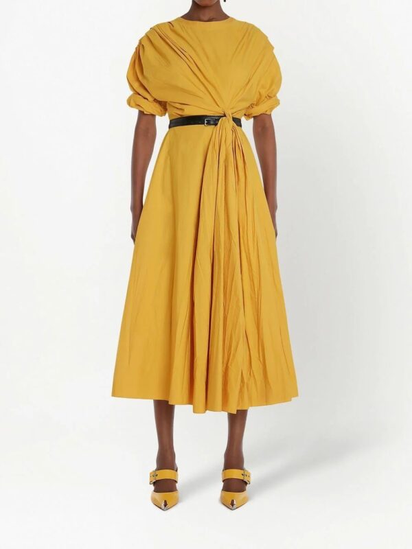 Alexander McQueen  draped midi dress - Image 2