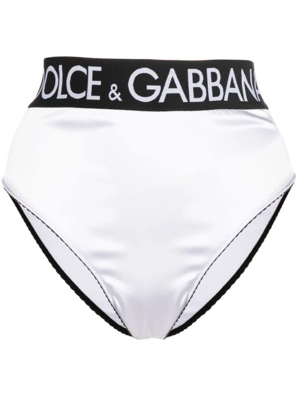 Dolce & Gabbana  logo-waistband satin briefs