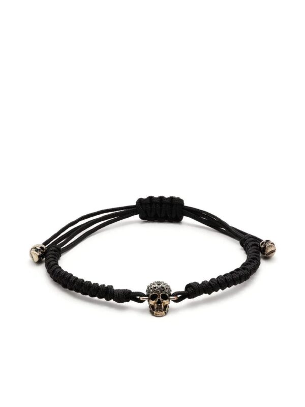 Alexander McQueen  skull-charm drawstring bracelet