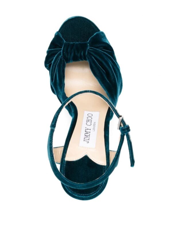 Jimmy choo  Heloise velvet sandals - Image 4