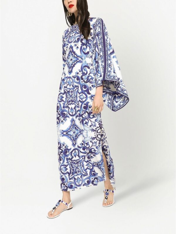 Dolce & Gabbana Majolica-print maxi dress - Image 2