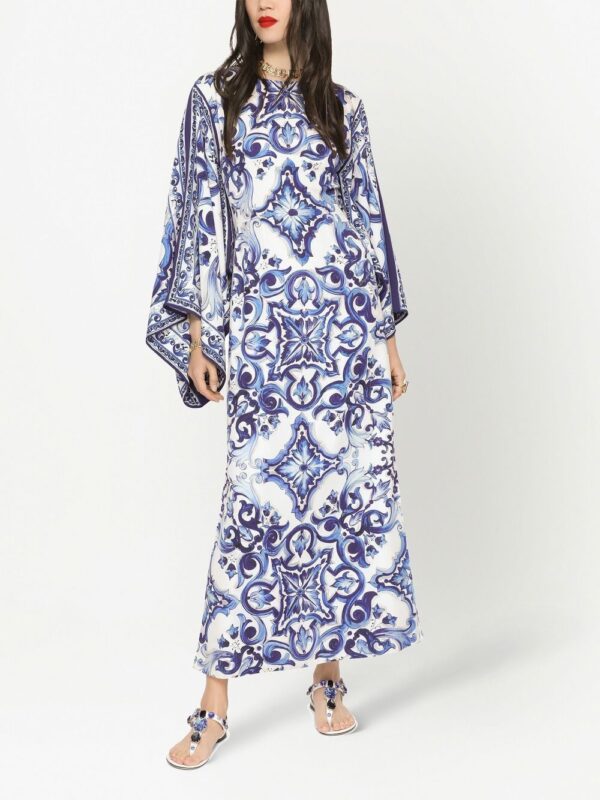 Dolce & Gabbana Majolica-print maxi dress - Image 3