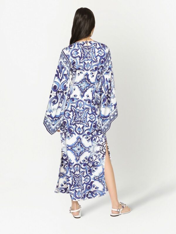 Dolce & Gabbana Majolica-print maxi dress - Image 4