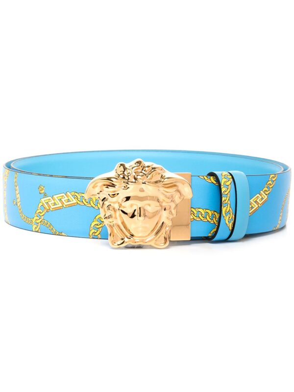 Versace Medusa chain-link print belt