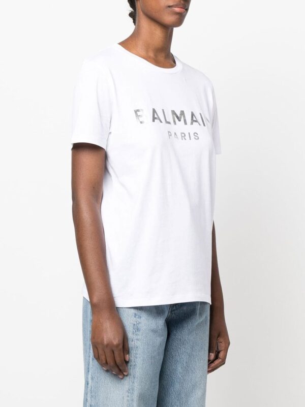 Balmain  logo-print short-sleeve T-shirt - Image 3