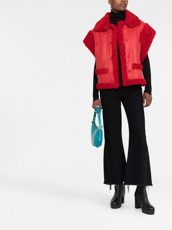 Philipp Plein  Gothic Plein buttoned shearling vest - Image 2