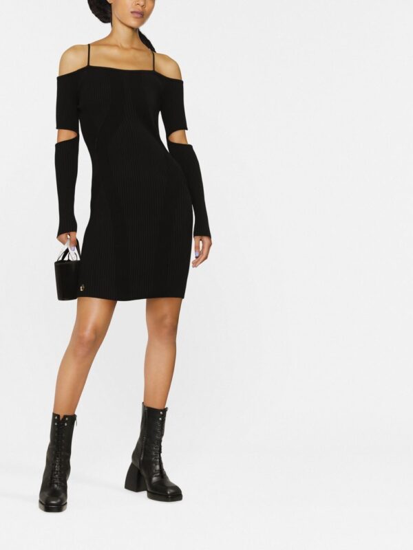 Philipp Plein cut-out ribbed mini dress - Image 2