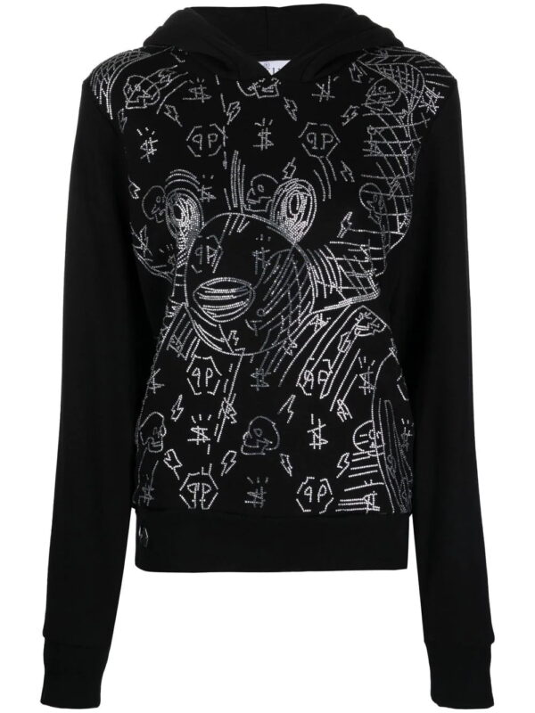 Philipp Plein  Teddy-Bear sequin-embellishment hoodie