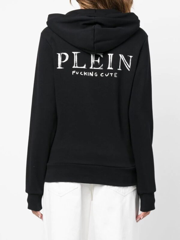 Philipp Plein  Teddy-Bear sequin-embellishment hoodie - Image 4