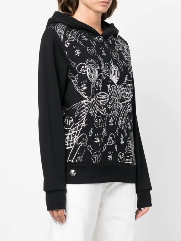 Philipp Plein  Teddy-Bear sequin-embellishment hoodie - Image 3