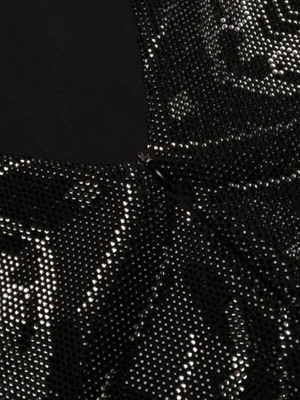 Philipp Plein rhinestone-embellished long-sleeve dress - Image 7