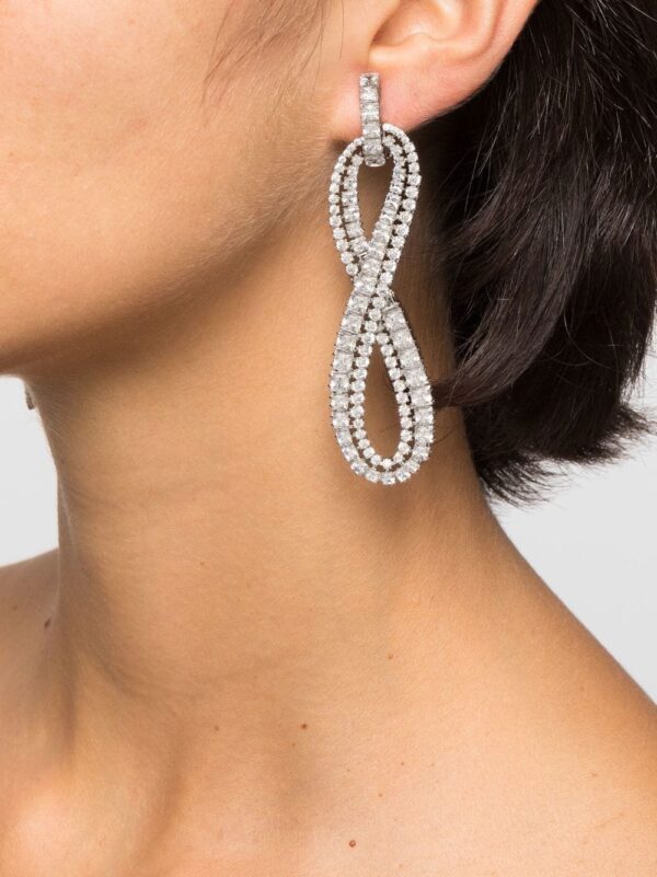 Swarovski  Hyperbola embellished clip-on earrings - Image 2