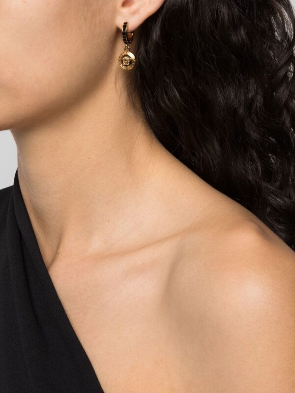 Versace  Medusa-embellished hoop earrings - Image 2