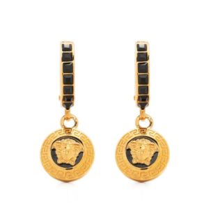 Versace  Medusa-embellished hoop earrings