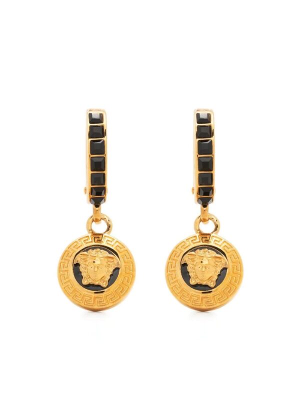 Versace  Medusa-embellished hoop earrings