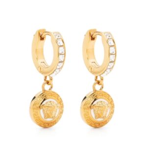 Versace  Medusa-embellished hoop earrings