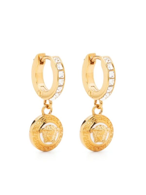 Versace  Medusa-embellished hoop earrings
