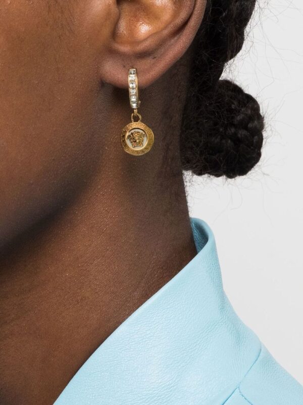 Versace  Medusa-embellished hoop earrings - Image 2