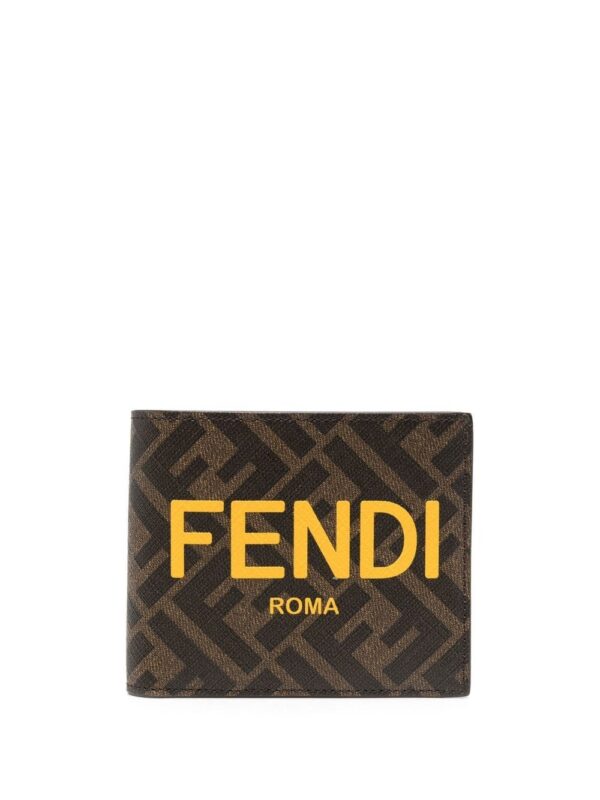 FENDI FF-logo print wallet