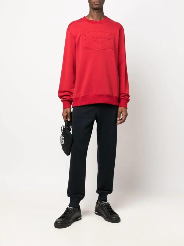 Dolce & Gabbana  logo-embossed crew-neck sweatshirt - Image 2